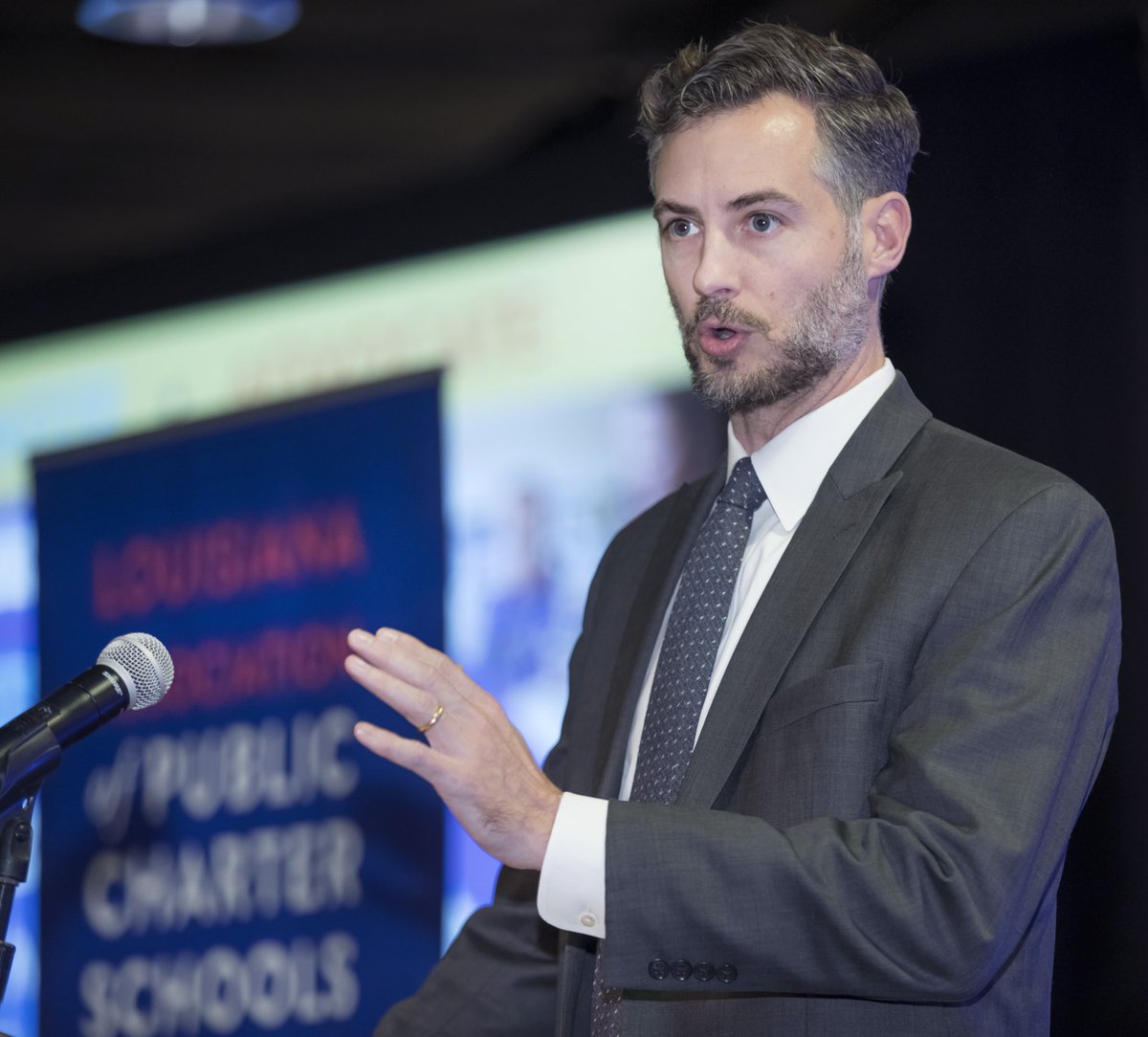 croemer's tweet photo. Tremendous to have @LouisianaSupe at #LAPCS10 who said, “No schools are accountable like charter schools...Our charter schools are at the leading edge of some of the fastest most important gains being made in any state in this country.” #laed #nolaed https://t.co/dwRqX7k6ve