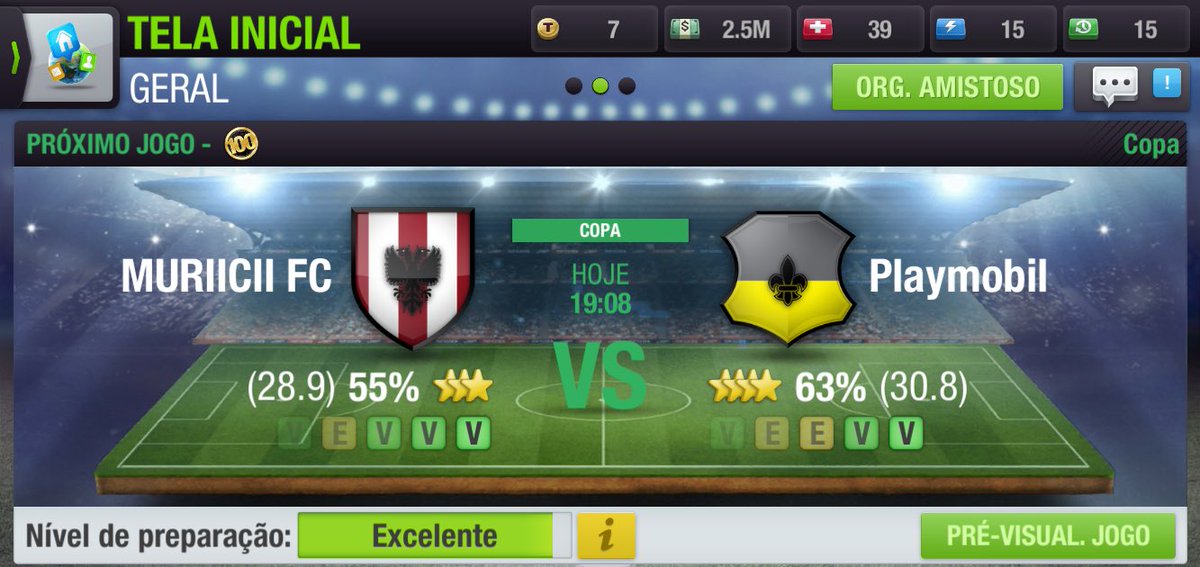 MURIICIIFC's tweet photo. •COPA•
Jogo pela copa, depois do empate fora de casa nosso elenco vai em busca da vitória.
#AVANTMURIICIIFC 
@ligatopelevenbr @topeleven @topElevenCA https://t.co/kH2vrtzwCW
