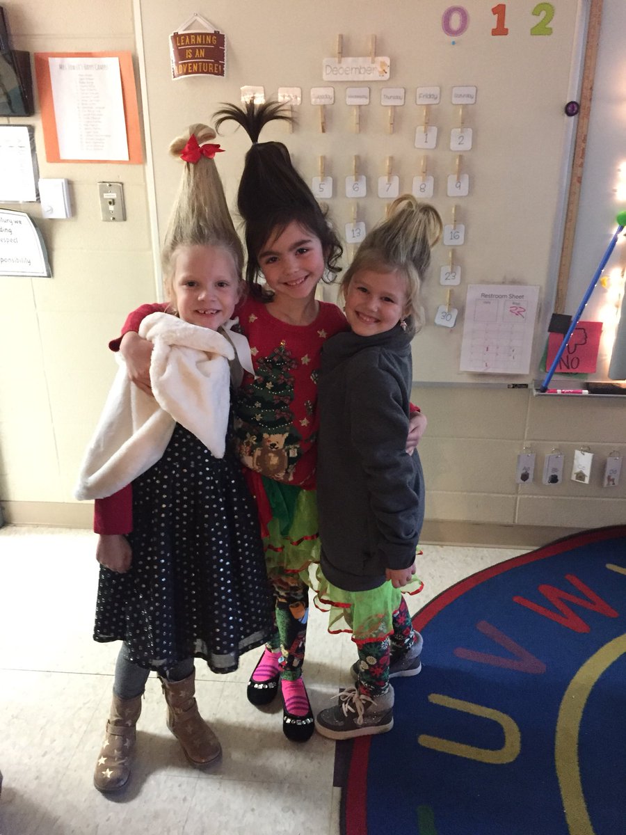 DrKoppNixa's tweet photo. How great is this? Cindy Lou Who’s are everywhere at Century! @nixaschools https://t.co/x9CmspubA4