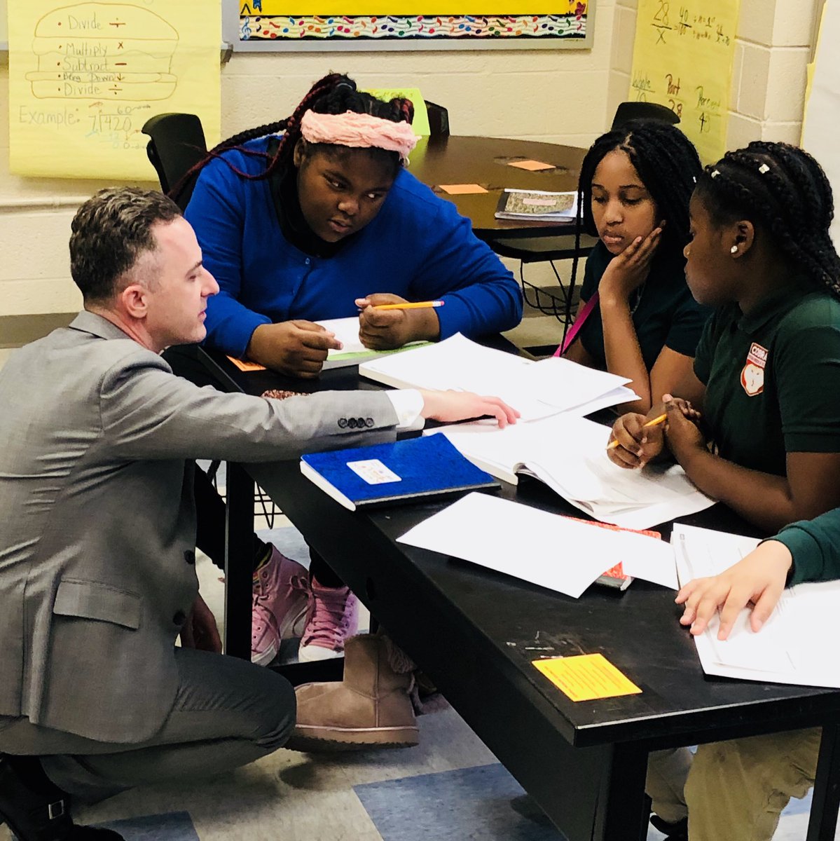 JasonKamras's tweet image. Just spent my last day @dcpublicschools exactly like my first: teaching math @SousaMIddle1. But this time, Wendall Jefferson, my dear friend &amp;amp; former student from that first year, co-taught with me. Thank you, Sousa students, families, staff &amp;amp; community. Eternal love &amp;amp; gratitude.