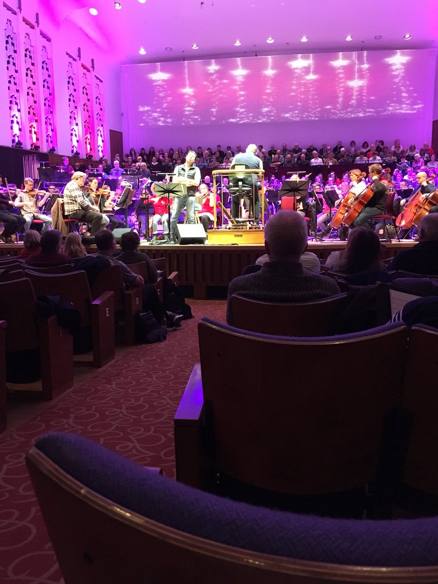 purplecath3105's tweet photo. My POV from the audience listening to final rehearsals sounds amazing!! @johnsuchet1 @JesusLeonTenor Can’t wait to be up there with my fellow prosecco princess’ @kathboothroyd @dressidger @Lilacrocky #RLPC #RLPO #SpiritOfChristmas #proseccoprincesses https://t.co/xUfgdSqJTp