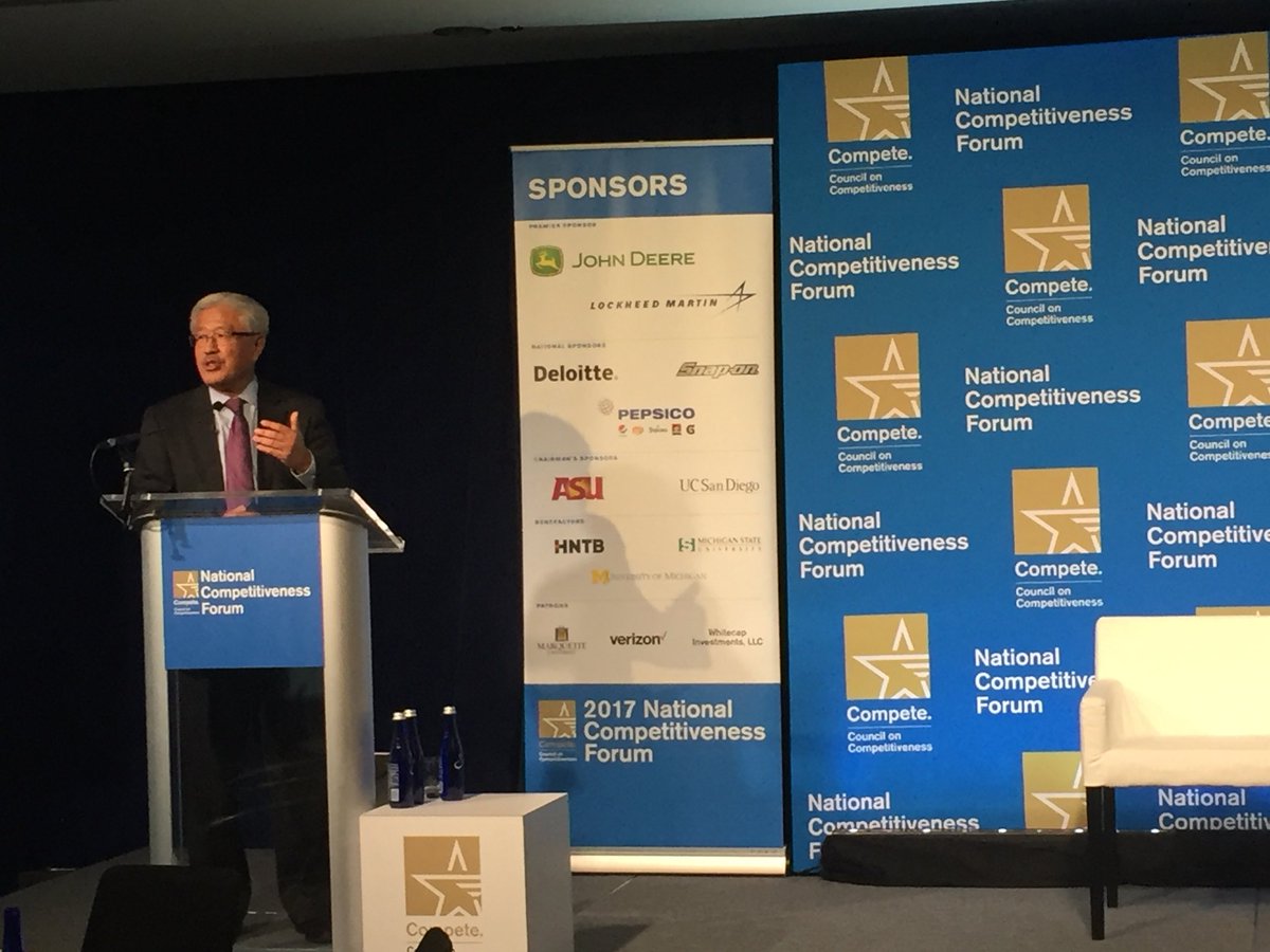 robertoalvarez's tweet photo. .@theNAMedicine’s @VictorDzau talks about the #future of #healthcare at @CompeteNow’s #NCF2017. Patient engagement, #talent, #regulation, access are critical issues. #health #technology #innovation #business #society https://t.co/QXVPwflYHl