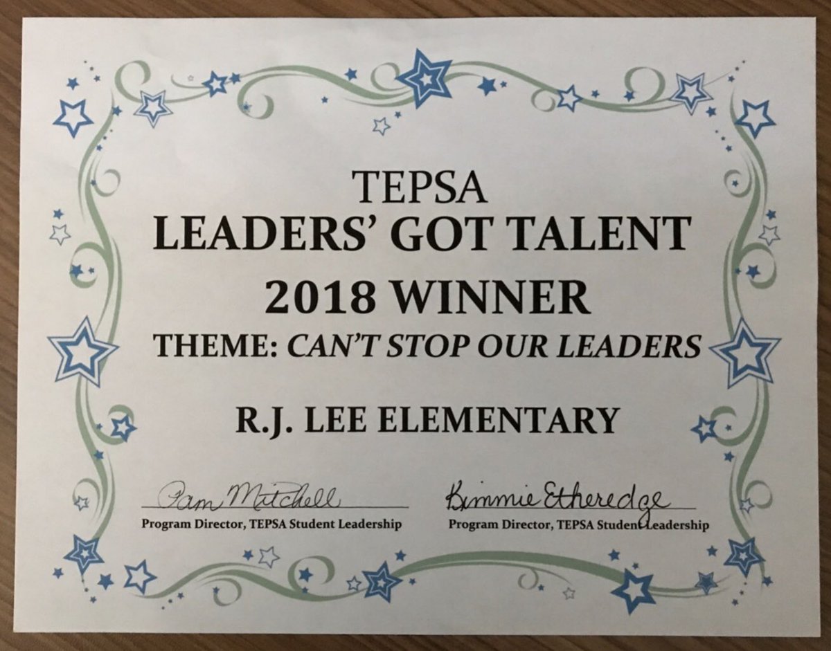 NetZeroLee's tweet photo. Congratulations to our 4th and 5th grade LEEdership Council members. They were selected by @TEPSAtalk from 520 school submissions.  Their song will be used to train all groups next year and will also serve as the theme! #RJLyear4 #CISDOurStory #principalproud https://t.co/AJtF2dozVR