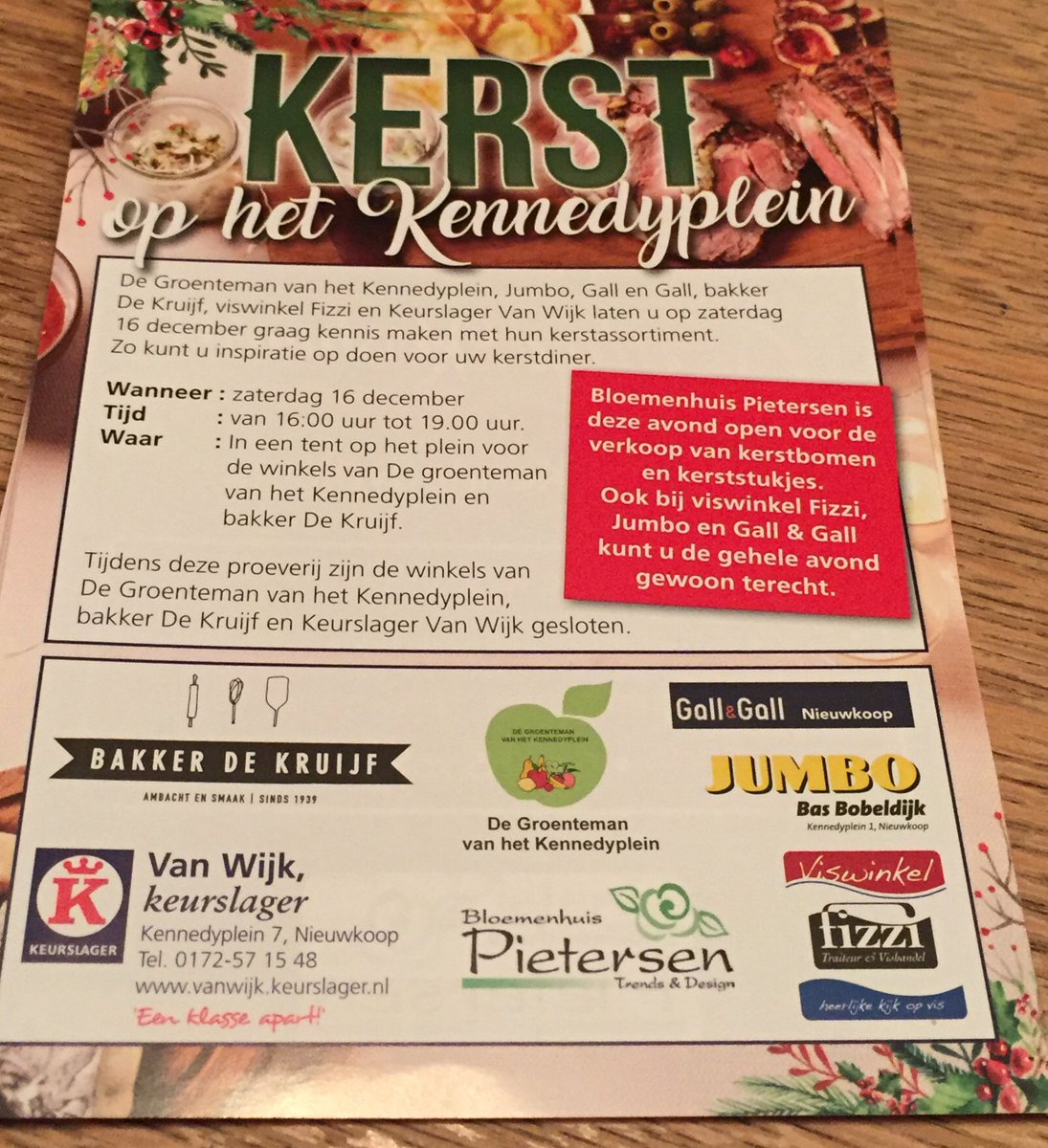 vanwijkks's tweet photo. Morgen gaat het weer gebeuren op het kennedyplein kerstproeverij https://t.co/xuc15Oo538