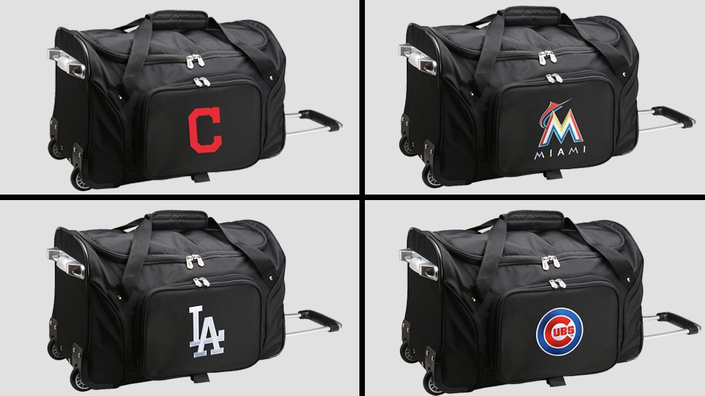 MLB's tweet photo. We're rewarding YOU this holiday season, and that starts now! RT, then reply with which of these 12 🔥 MOJO luggage bags you want.
https://t.co/aIXOla4YQS https://t.co/19N2RnqMye