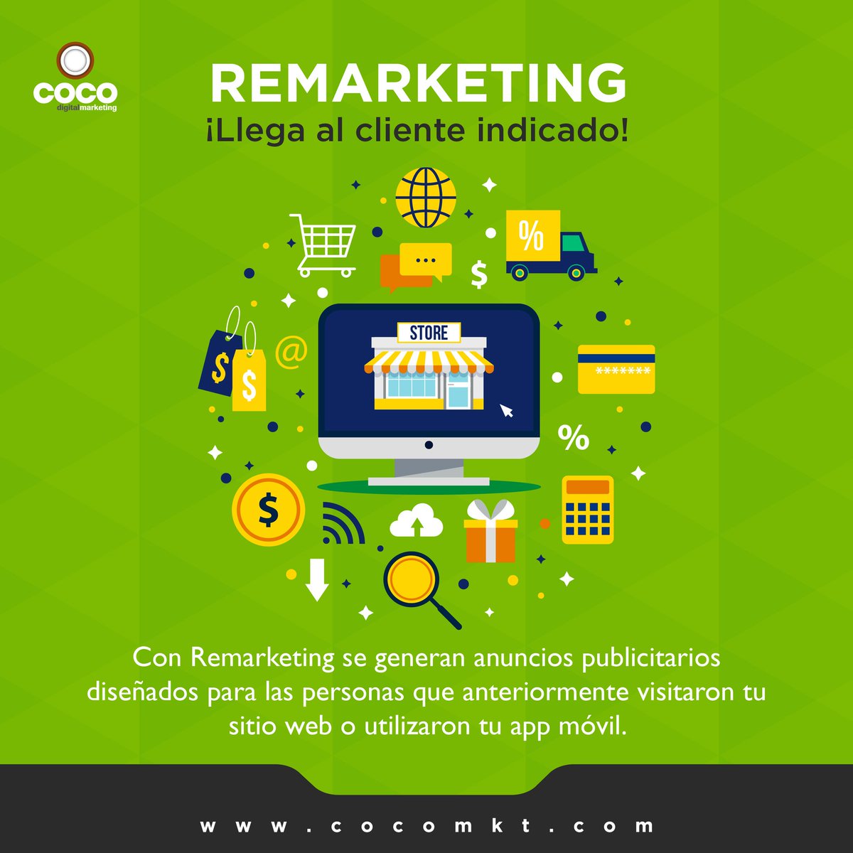 coco_mkt's tweet photo. ¿Quieres llegar a clientes que han visitado tu sitio web o tienda en línea? #ÉchaleCoco https://t.co/YDPjripCkh