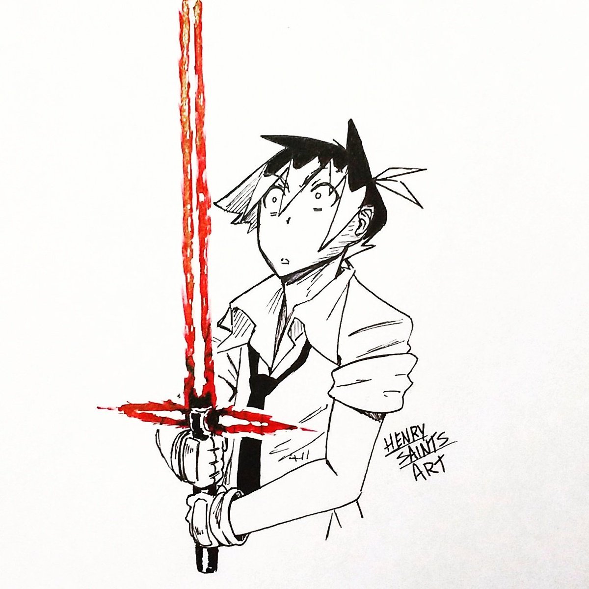 HenrySaintsArt's tweet photo. Aproveitando o hype de Stars Wars, olha a cara de Kio de "oh po#@"😂😂
#elementalkings #ekings #EKs #StarWars #henrysaintsart https://t.co/fzfe4BqfR3
