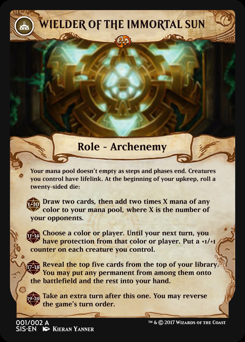 cmdradventures's tweet photo. My interpretation for Orazca :)
Thought it would be fitting to have it introduce a third way to become a midgame-Archenemy in #CmdrAdventures!
Added some new Planes to the list: https://t.co/LRJyhLrPOe
#CMDR #MTG #EDH #MagicTheGathering #Planechase #Ixalan #Orazca #Quests https://t.co/efgm7CUuZt