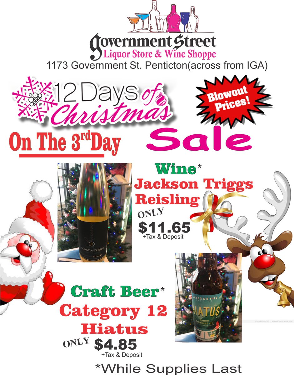 On the 3rd day Of Christmas we gave to you... #penticton #sale
