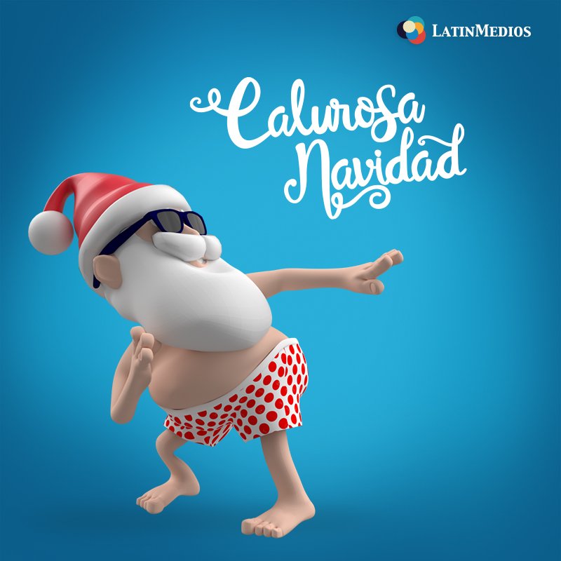 LatinMedios's tweet photo. #WarmChristmas - #Santa is very hot and that's why he has a #surprise prepared for you... https://t.co/DKPaBVUnF1

#CalurosaNavidad - Santa tiene mucho calor y por eso tiene una #sorpresa preparada para ti... https://t.co/g98m81wt9I @LatinMedios https://t.co/dhngbHHq9V