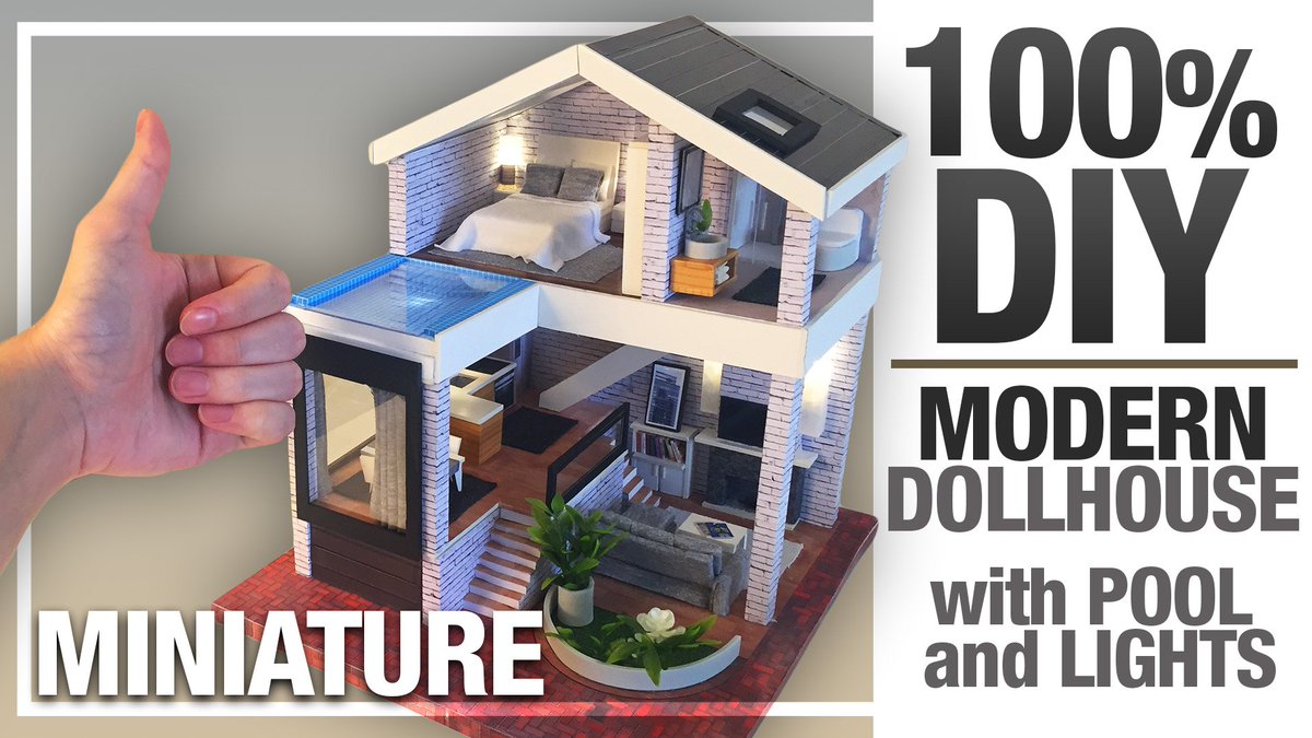 diy miniature modern house