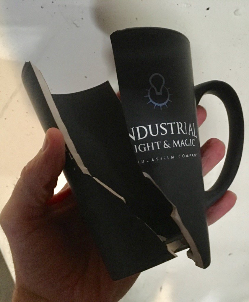 Ack! The force was too strong with this one!
Maybe I should take this as a sign I should cut back on coffee.