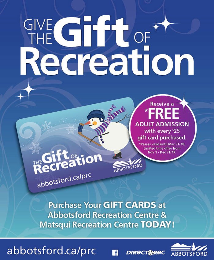 Give the gift of recreation this holiday season!  #HealthyAbby https://t.co/sY3kuK0xQi