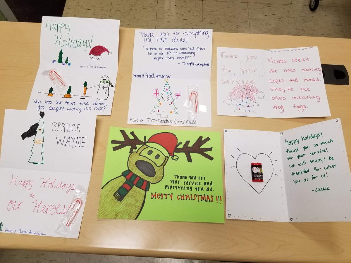 vjacommserv's tweet photo. Christmas Cards for the Troops over seas.  Thank you VJA what an outstanding response. https://t.co/2O7FxXUkNV