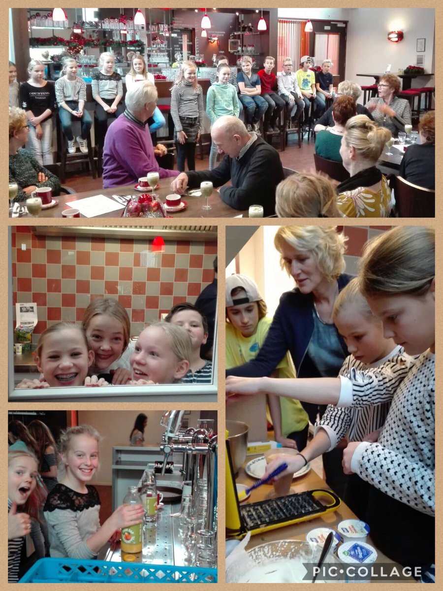 Groep 8 #jong kookt voor #oud. 🍤🥖 #gezellig #samen