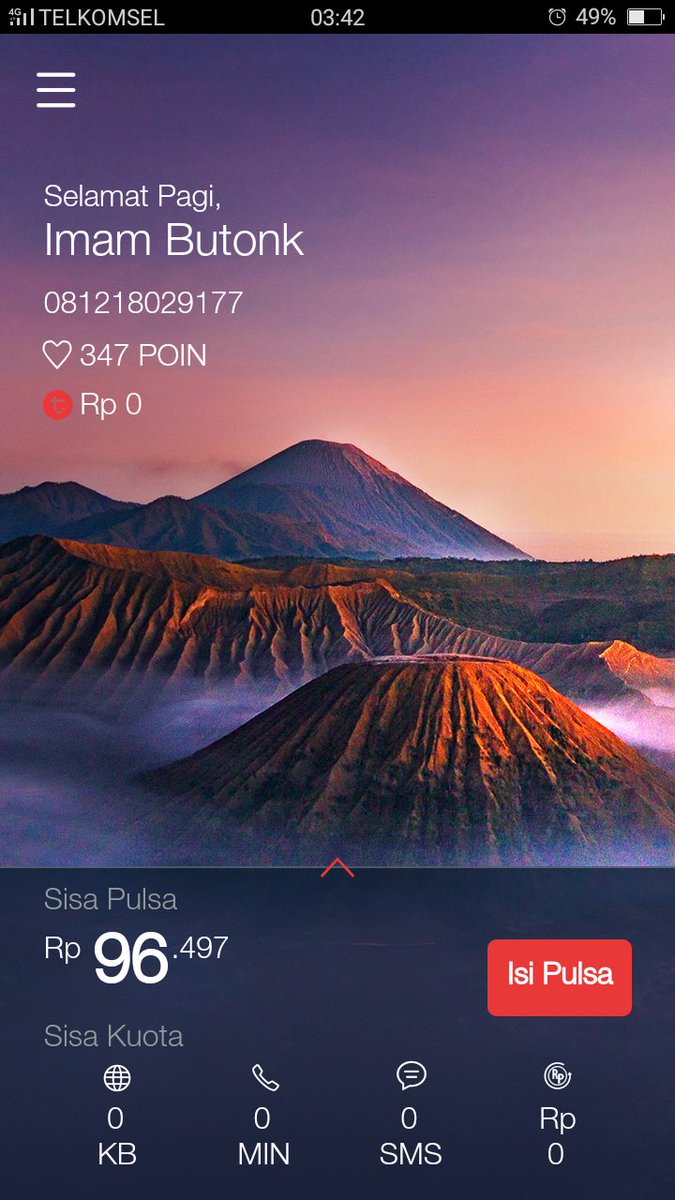 imambutonk's tweet photo. Min.  Saya 30 mnt lalu isi paket inet.  Pulsa udh kepotong 90 rb tp paket inet gak masuk.  Cc: @telkomsel https://t.co/tg8psustPi