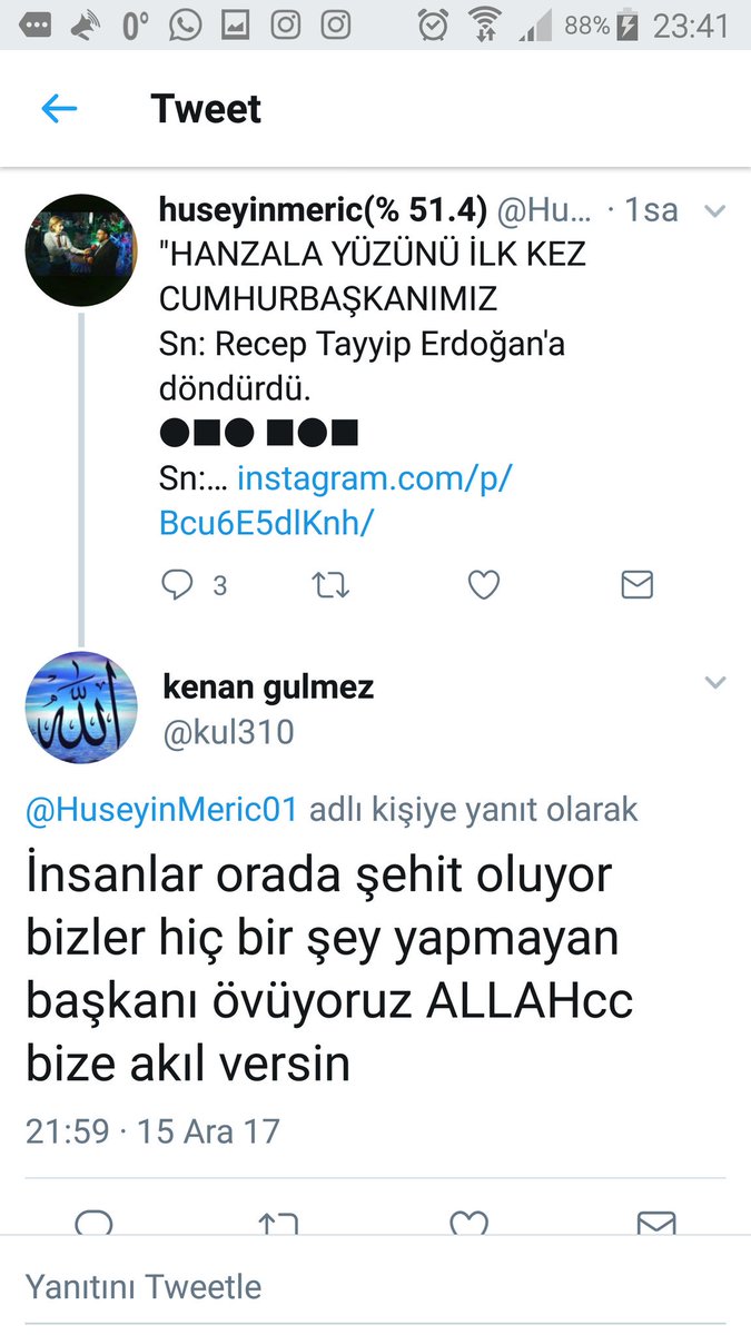 HuseyinMeric01's tweet photo. GARDAŞLARIM. .
"ALLAH AŞKINA AKLIMIZI BAŞIMIZA ALALIM.BENI TAKİP EDEN' KİŞİLERE BAKIYORUM.GÜVENDİGİM ARKADAŞLAR O ŞAHSİ TAKİP ETTİĞİNİ GÖRÜNCE TAKİP EDİYORUM. LÜTFEN SİZ TAKİP ETTİKLERİNİZİ İNCELEYİN.BU ZAT...CUMHURBAŞKANIMIZ'A SAYGISIZLIK ETTİĞİNDE ANLADIM. 👊👊👊
👉 @kul 310 👈 https://t.co/bptUVsfkVe