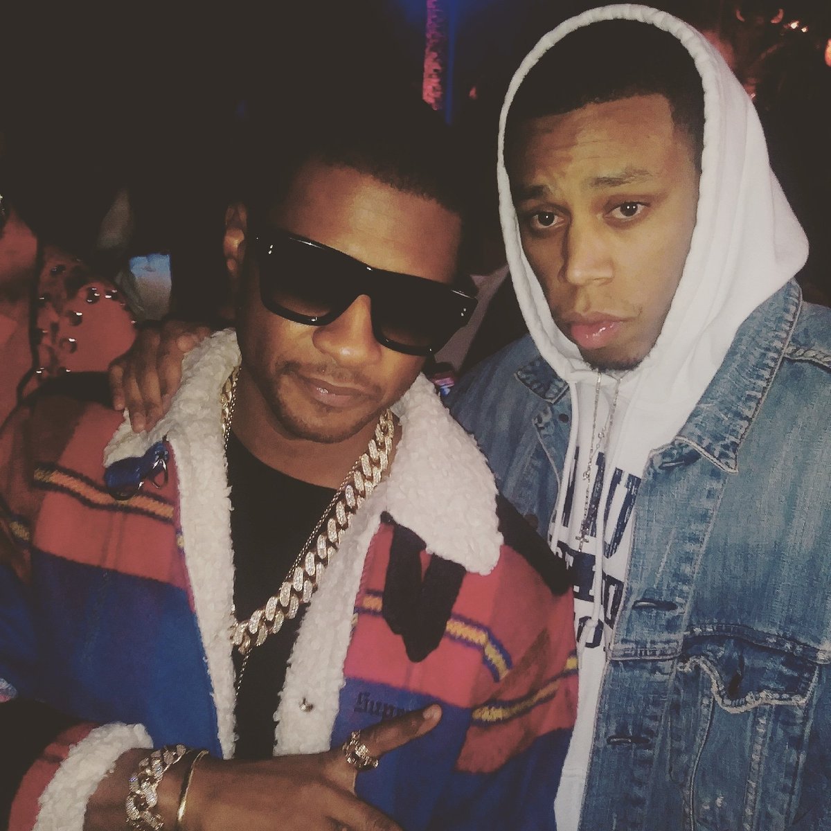 YcTheBoy's tweet photo. "She say I look like @Usher when I'm trappin' in the rain" - @Baka_Not_Nice 

Flashbach to @djkhaled party!

#Usher #YoungCory #RnB #HipHop #Rap #Singer #Songwriter @SonyLegacyRecs @RCARecords @DisdainRebels https://t.co/9YpvfwaM4O