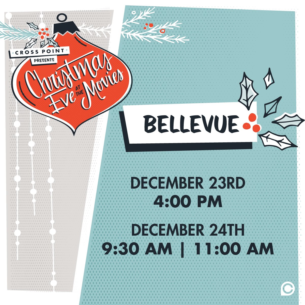 crosspoint_tv's tweet image. #cpbellevue—Christmas Eve is going to be so magical! Who can you invite to one of these services? #christmasatcrosspoint