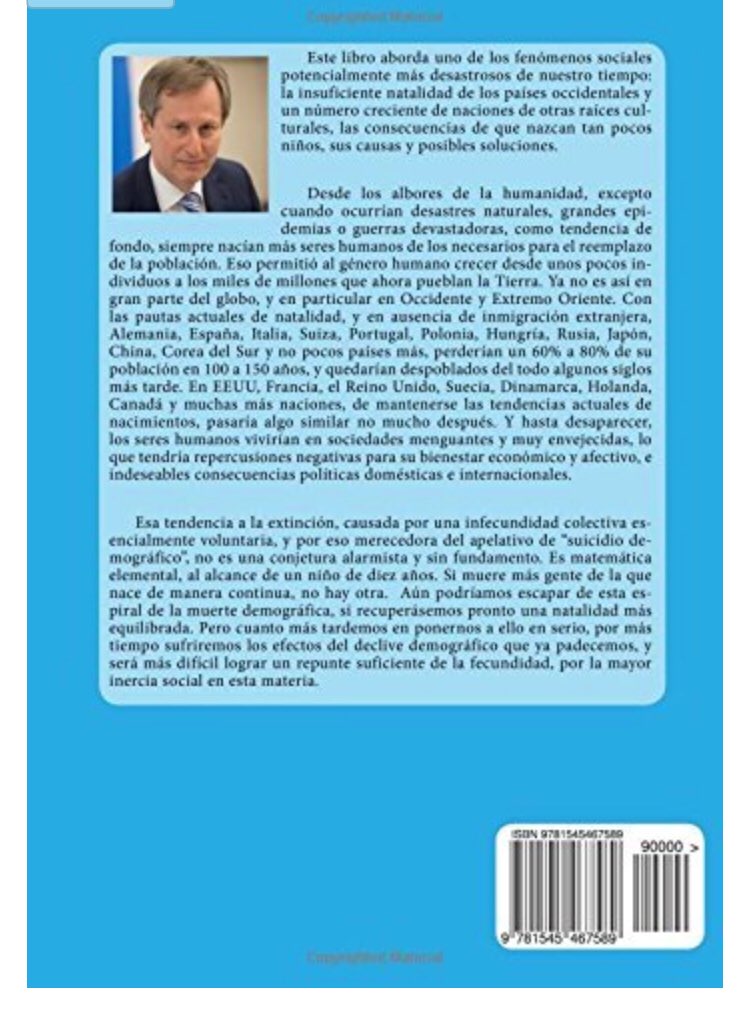 ValoresSociedad's tweet photo. Recomendamos tb el reciente estudio sobre el suicidio demográfico en #Occidente y medio mundo, con prólogos de @LeguinaJ y @joseppiquecamps https://t.co/RUie7YCEoV