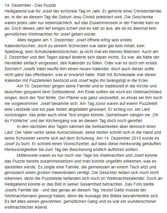 twdne's tweet photo. 14. Dezember - Das Puzzle https://t.co/a90MrDYul6