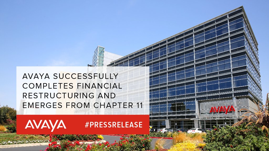 Today marks the start of a new chapter for <a href="/Avaya/">Avaya</a>. We are stronger than ever and committed to creating the possible greatest value for our customers and partners #ConnectWithAvaya. bit.ly/2Bra6ov