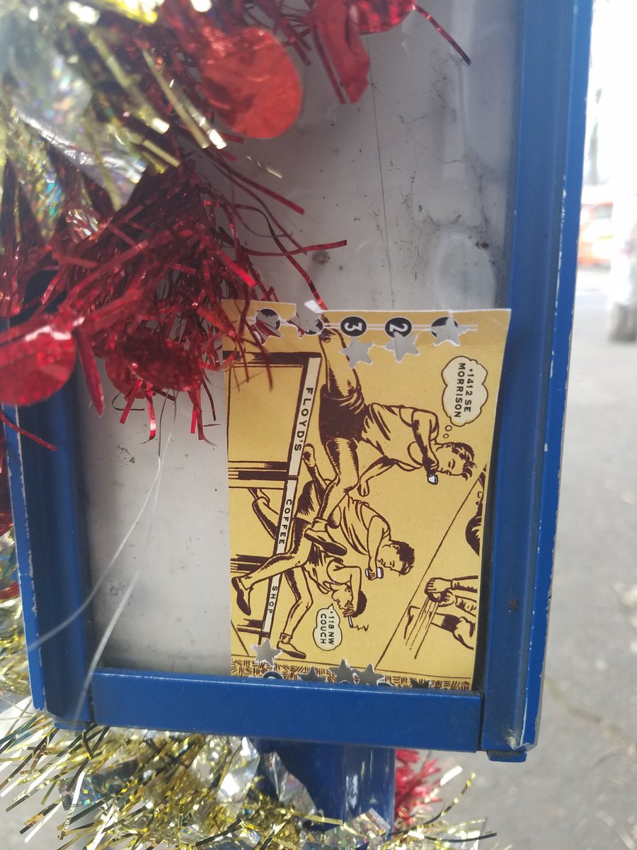 what a beautiful gift from the universe: free coffee drink. 
Found at the bus stop . #ChristmasWithEvey 🎄🎉🎄
@Floydscoffee <a href="/TrimetDiaries/">Trimet Diaries</a>