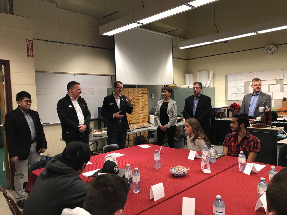 Minister Melanie Mark <a href="/melaniejmark/">Melanie Mark Hli Haykwhl Ẃii Xsgaak</a> (Ministry of Advanced Education, Skills and Training-AEST) touring Terry Fox Secondary trades programs, but first a Q&amp;A with students in trades.
With <a href="/sd43bc/">School District 43</a> <a href="/SD43CareerEd/">SD43 Career Ed</a> <a href="/b_hobson/">Ben Hobson</a> @Carol_Cahoon <a href="/ChuckDenisonBC/">Chuck Denison</a> <a href="/stwhiff/">Stephen Whiffin</a> @ita_youth <a href="/BMcLean43/">Brett McLean</a>