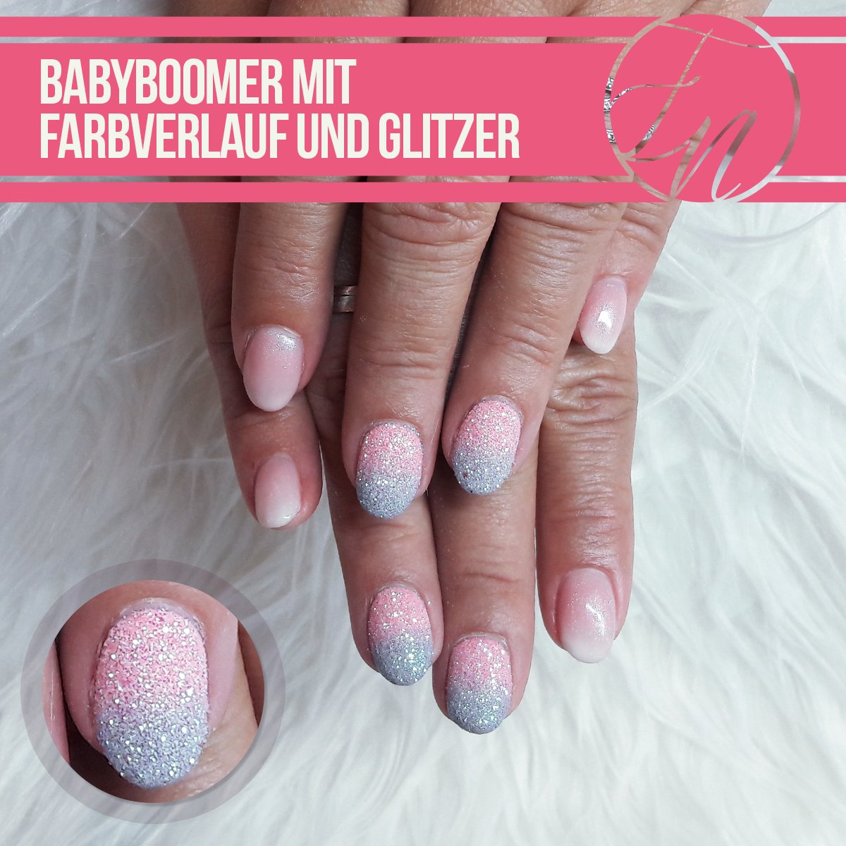 Ihr Nagelstudio Su Twitter Danke Manuela Babyboomer Farbverlauf Glitzer Nageldesign Nagelstudio Hanau