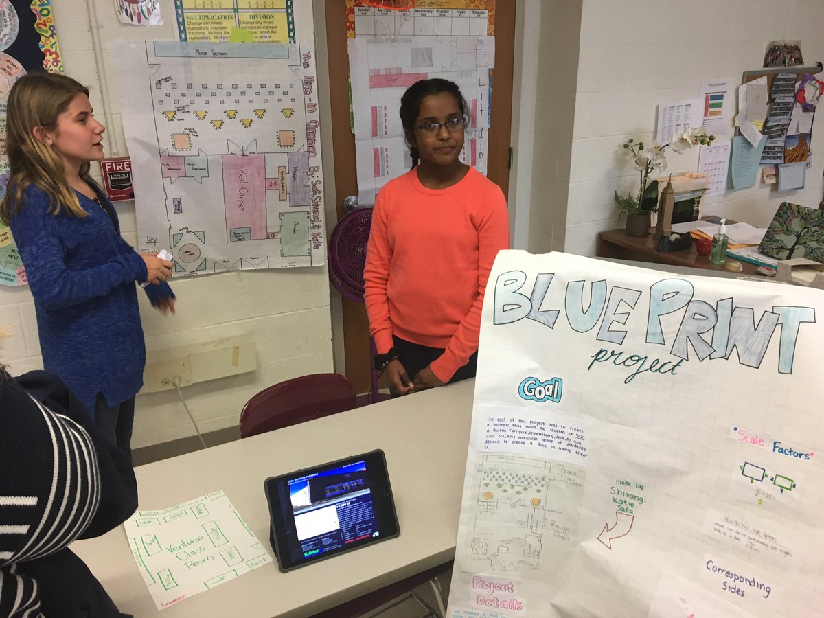 SPS_Supt's tweet photo. Great visit to the Grade 7 Red team’s Display Day with @omsprincipal today. Some really sophisticated presentations of high-level learning learning! #ShrewsburyLearns https://t.co/qdcP3G9PW9
