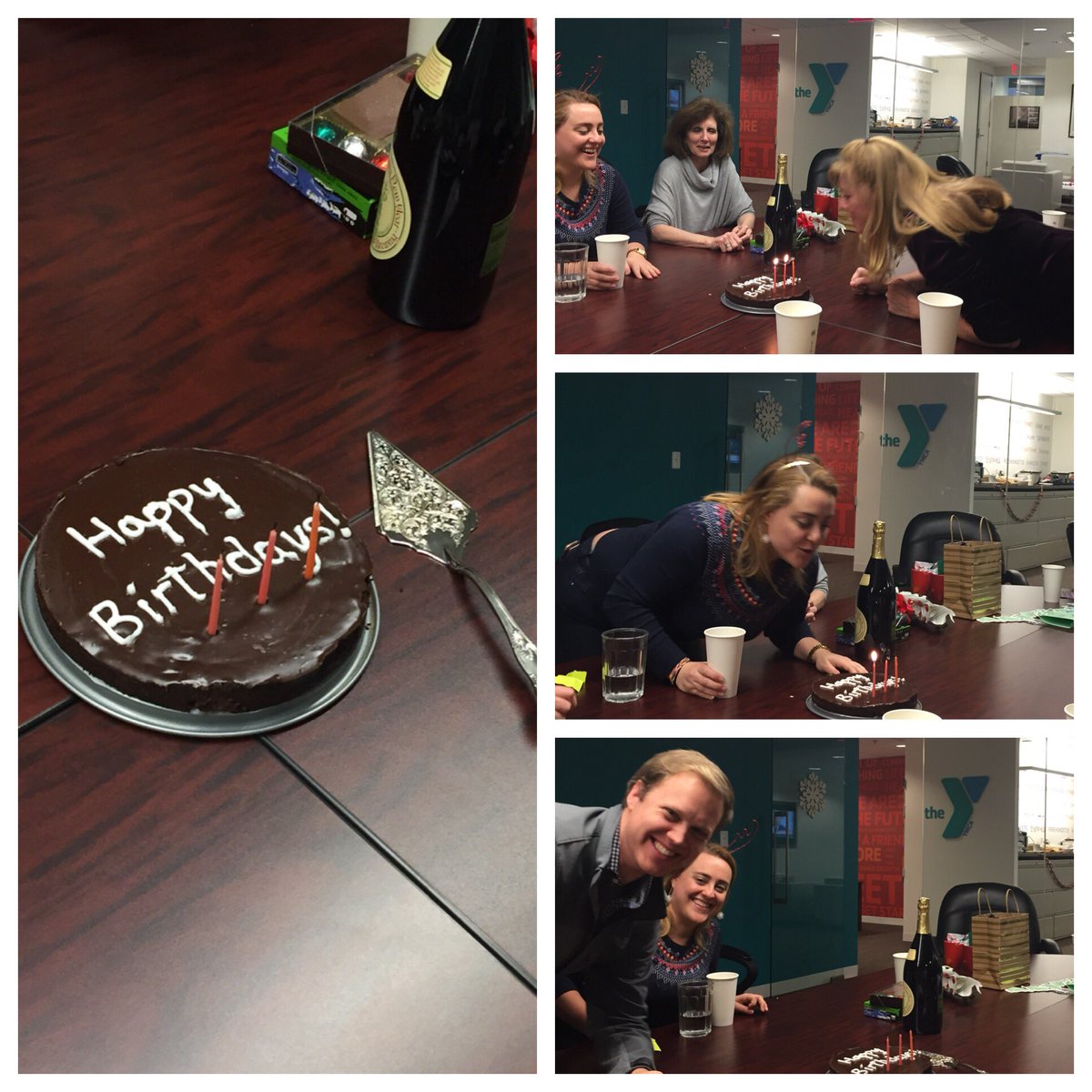 NealDenton's tweet photo. Always important to have separate #HBD #birthday celebrations during #holidays! Another good excuse for #TGIF cake! #ThreeCandles for @katiecadamson @delgadodaphne @D_Summerville! https://t.co/YwKJvwv7i2