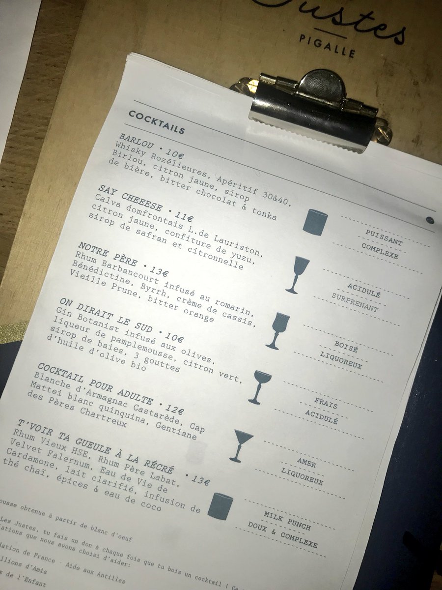 ValentinHochet's tweet photo. Le CR a fini bourré. Mais les noms des cocktails sont stylés ! https://t.co/pfiE7YQ44h
