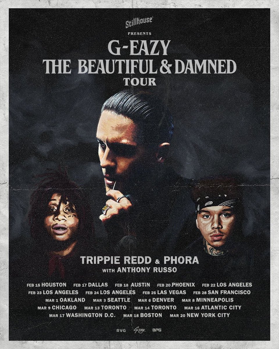 G_Eazy's tweet photo. #TheBeautifulAndDamned Tour tickets on sale now!

https://t.co/IMg1F4p7yz https://t.co/fWCnVCNARW