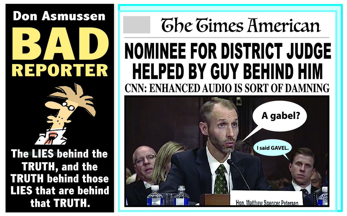 don_asmussen's tweet image. DON'T JUDGE at sfchronicle.com/bad_reporter
#TrumpCourtNominee
#DistrictCourtNominee
#TrumpNominee