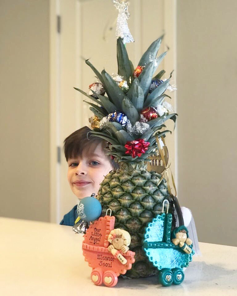 Our traveling Christmas Tree! Honestly, I’ve never seen a little boy so excited to decorate a pineapple 😂 🤷🏻‍♀️ 

#TravelLife #Traveler #TravelBlogger #ChristmasPineapple #MerryChristmas