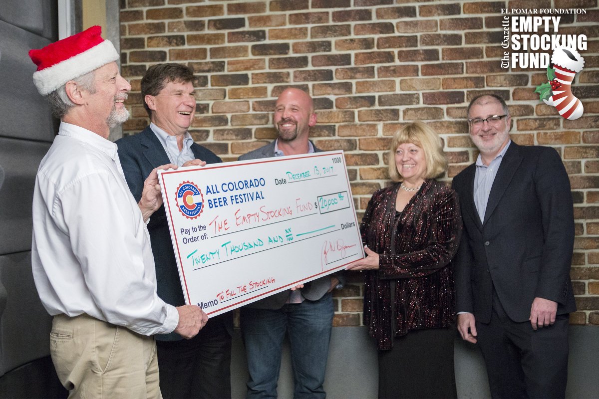 esfsprings's tweet photo. Thank you All Colorado Beer Festival for your $20,000 donation to Empty Stocking Fund! https://t.co/ujZOO617K2