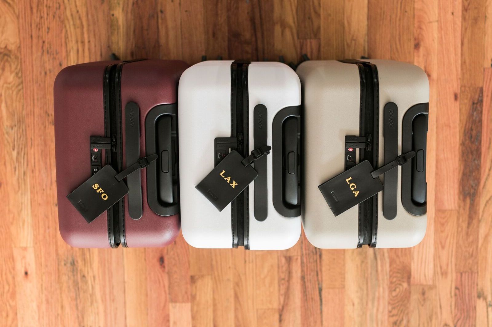 away luggage monogram