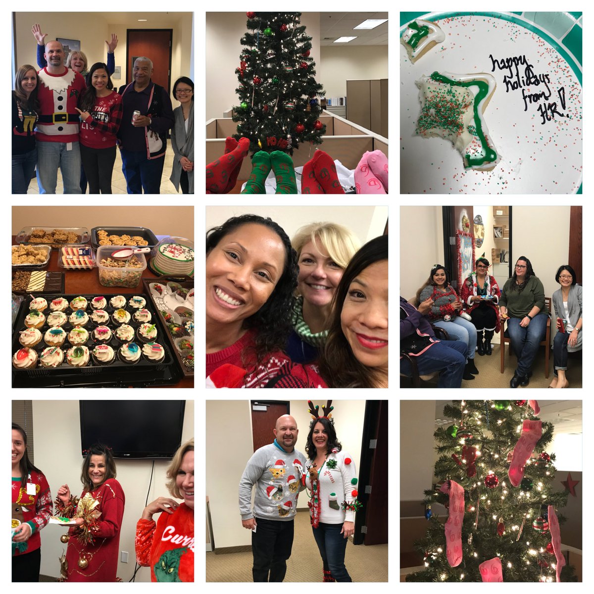 EvaEsteban3's tweet photo. Christmas and Comical Sweaters are in the air at Diamond... #HappyHolidays #NowThisIsFriday #DiamondColleagues https://t.co/e5bMfGx2v5