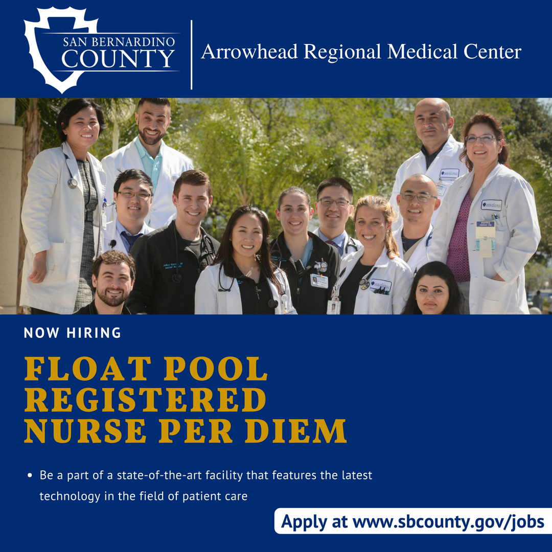 sbcountycareers's tweet photo. @ArrowheadRMC is now hiring for Float Pool Registered Nurse (Per Diem). Apply now to join #TeamARMC! https://t.co/ZkmloxzpdD
#ARMC #RN #MakeADiifference #HospitalJobs https://t.co/9iDSMU95Bq