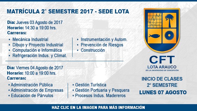 LotaCFT's tweet photo. Matrícula 2° Semestre 2017 (2) https://t.co/f0ICARsDuG https://t.co/4DZ6qDrg8k