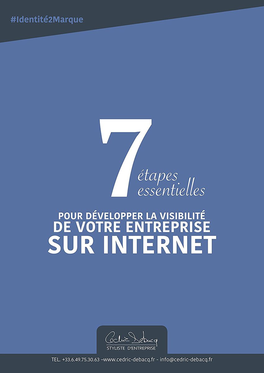 StylisteEntrepr's tweet photo. Les 7 étapes essentielles pour développer la #visibilité de votre #entreprise sur Internet https://t.co/xPDZQv82z9 #identite2marque #DigitalTransformation #communications #MarketingDigital https://t.co/6a0JsEdud7