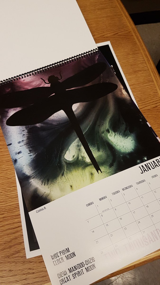jackielconnell's tweet photo. Thrilled with my delivery! The new #COTEWSD1 calendar! Excellent job folks!! #winnipegsd @WinnipegSD #indigenous https://t.co/4vEITWRpN7