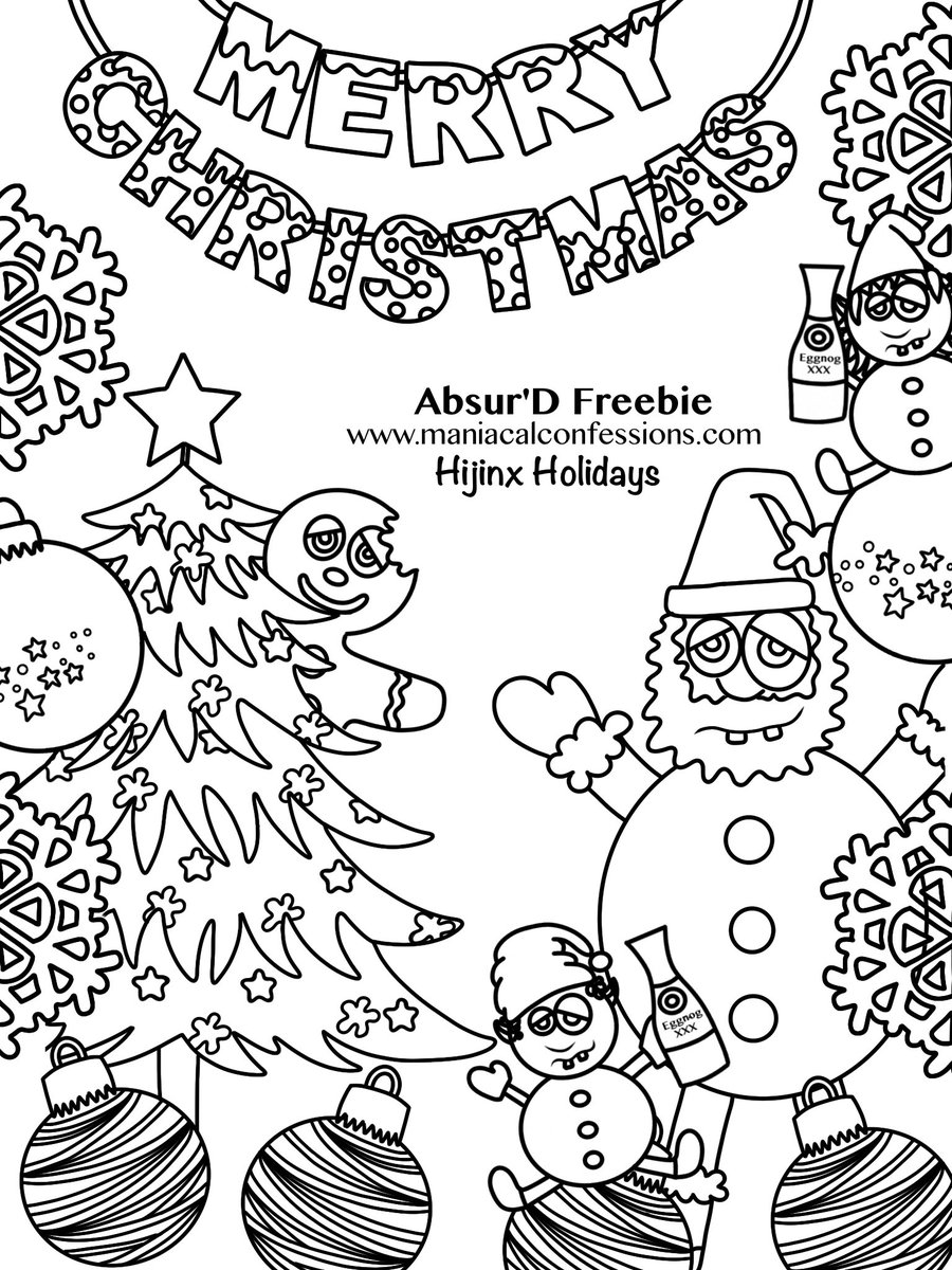 AbsurdColoring's tweet image. FREEBIE!!! Find MOAR freebies at maniacalconfessions.com #Coloring #AdultColoring #Freebies