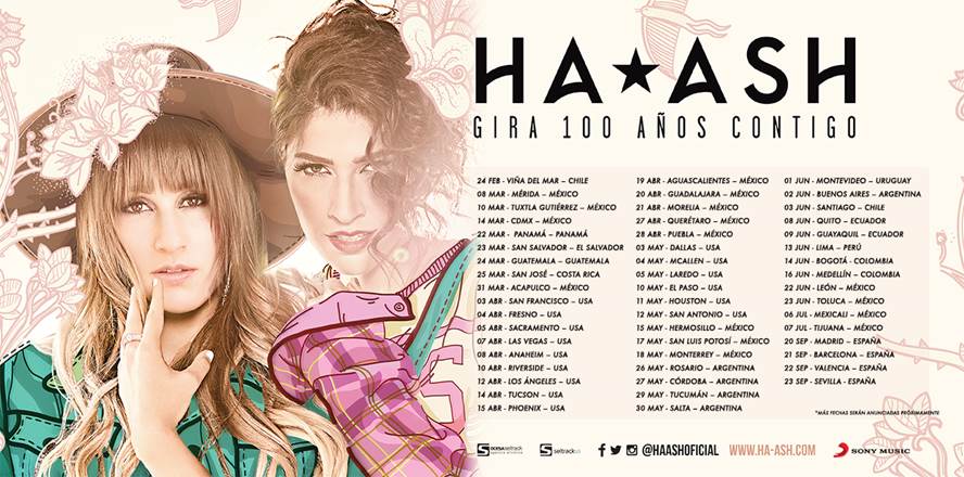 24 DE MARZO 2018 <a href="/haashoficial/">Ha*Ash</a> regresa a #Guatemala la gira #100AñosContigo emocionara a muchos fans chapines de estas talentosas chicas que pronto lanzarán su nuevo disco