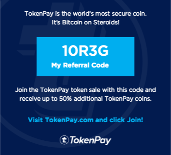 MUKHTARSABTC's tweet photo. I would like to share with you an amazing opportunity to get 50% bonus on the official token sale from 14th till 20 December. December14thhttps://www.tokenpay.com?rc=10R3G https://t.co/H1ZILjsHLw