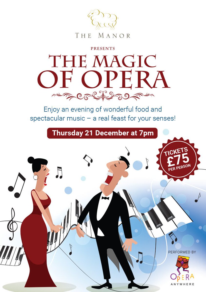 OperaAnywhere's tweet photo. Music from #Mozart #Puccini Arias &amp; a #Bizet Beauty are all in the plan for #TheMagicOfOpera @themanorweston Thursday 21st December ...
@BBCRadio3 @BBCInTune @BBCOxford https://t.co/gc9nJjGPkI