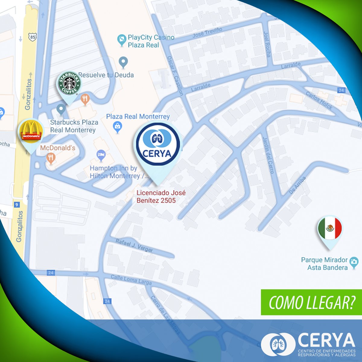 ContactoCERYA's tweet photo. Contamos con una ubicación privilegiada para atenderte, además de un amplio estacionamiento. https://t.co/Uf1vHni4p6 #salud #mascercadeti https://t.co/QgIU2eGSpp