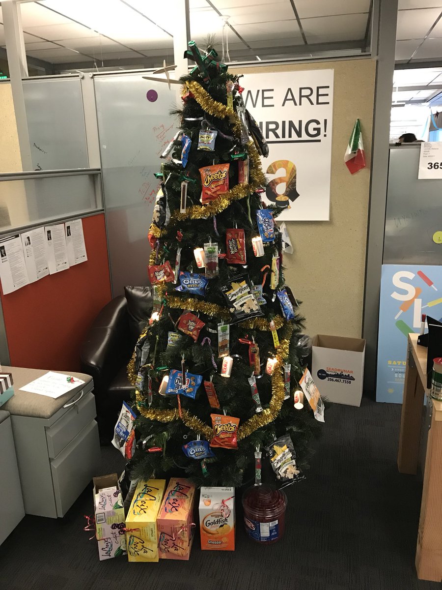 alvalneely's tweet photo. Snack tree at work!! @InsideAmazon  #bePeculiar https://t.co/hhtl1aAfIK
