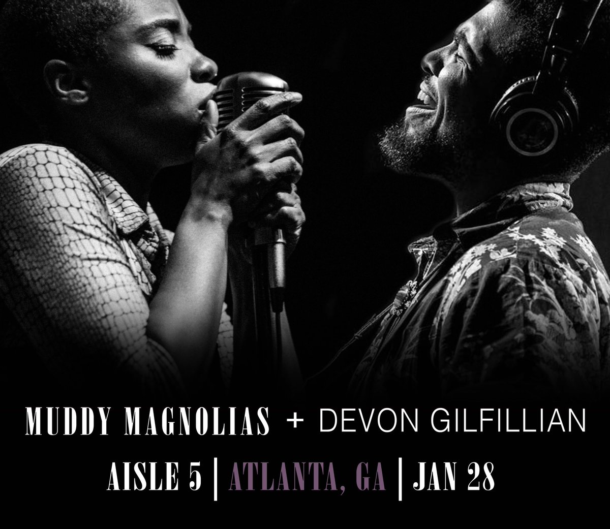 Muddy Magnolias (@muddymagnolias) on Twitter photo Atlanta! So happy to be coming back your way. Join me and my good friend <a href="/DevonGilfillian/">Devon Gilfillian</a>. Its gonna be a beautiful night. ticketf.ly/2CAYVHl Atlanta! So happy to be coming back your way. Join me and my good friend <a href="/DevonGilfillian/">Devon Gilfillian</a>. Its gonna be a beautiful night. ticketf.ly/2CAYVHl