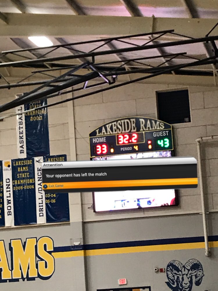 Boys got the W in good fashion 👀🙄 <a href="/LakesideRams/">LHS Student Section</a> #RamMeat #RawRawRaw